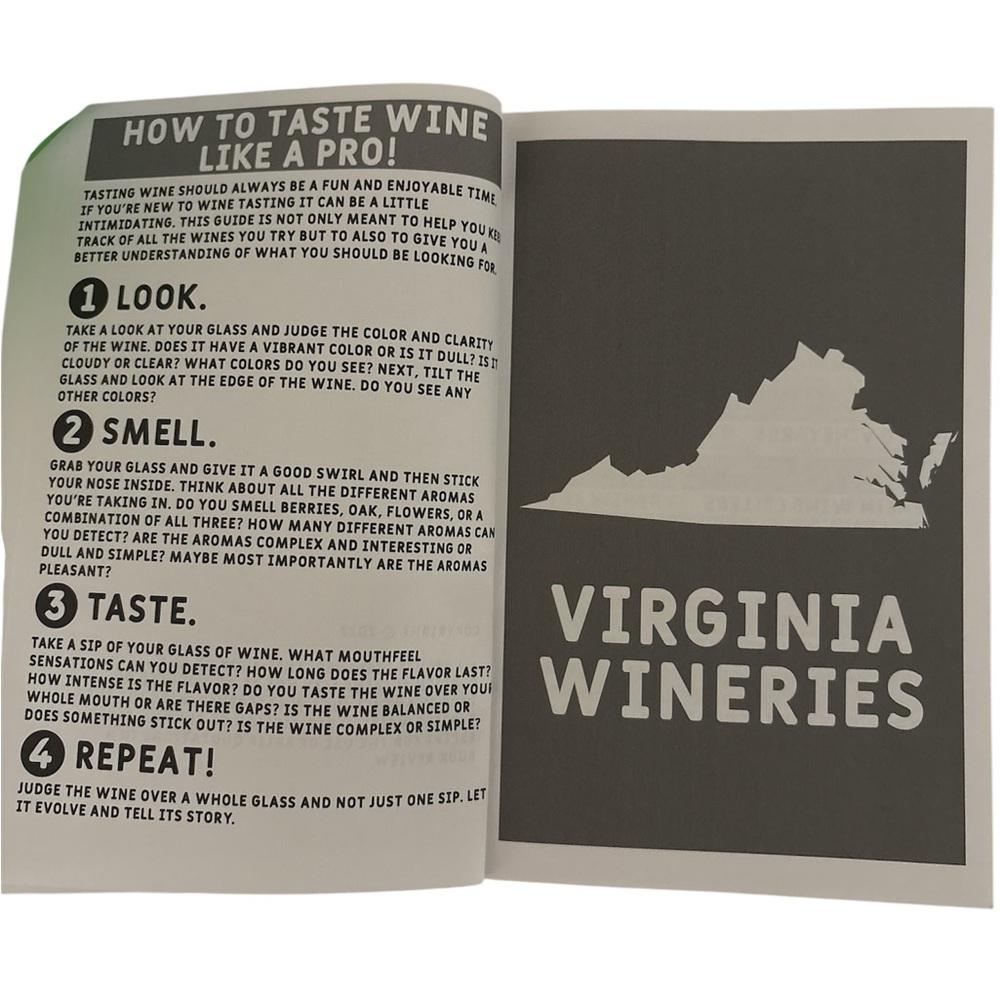Johnny Drinker’s Virginia Wine Journal with Cork Design - Picture 4 of 6